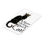 "Ein Haus ist keine Zuhause ohne Katze" - Magnet (Linke Seite)