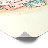 Ein Haus ist keine Zuhause ohne Katzen, Bücher und Poster (Ecke)