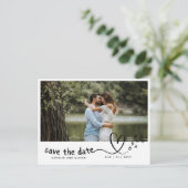 Ein Haushalt? Wählen Sie ein FOTO Save the Date Ho Postkarte (Stehend Vorderseite)