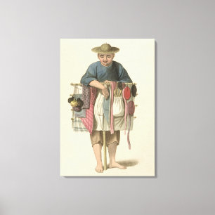 Ein Hausierer, überziehen 17 "vom Kostüm der Leinwanddruck