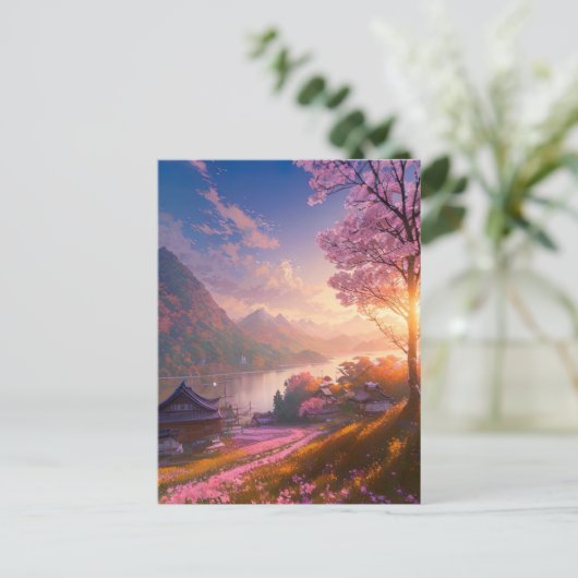 Ein Haven für Fischer Postkarte (Stehend Vorderseite)