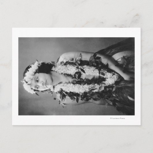 Ein hawaiianisches Hula-TänzerfotoHawaii Postkarte (Vorderseite)