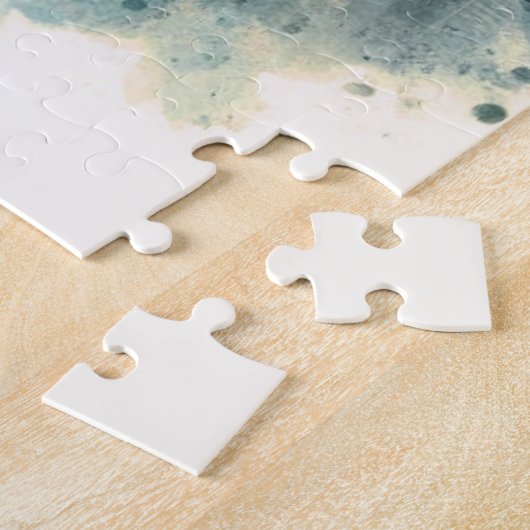 Ein Hawk sitzt auf dem Dach eines Wolkenkratzers Puzzle (Seite)