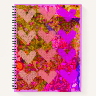 Ein Heart Art Journal Notizblock