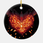 Ein Heart Reborn Keramik Ornament (Hinten)