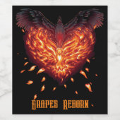 Ein Heart Reborn Weinetikett (Einzelnes Label)