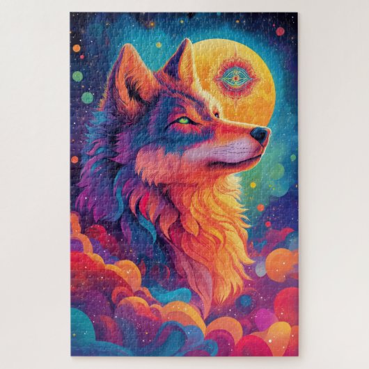 Ein heftiges Wolfspuzzle 2 Puzzle (Vertikal)