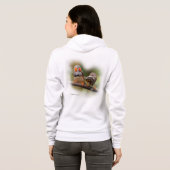 Ein heikles Paar Zebra Finches Hoodie (Schwarz voll)