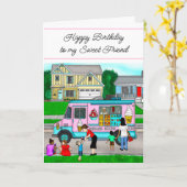 Ein heißer Sommertag | Eine Illustration Karte (Gelbe Blume)