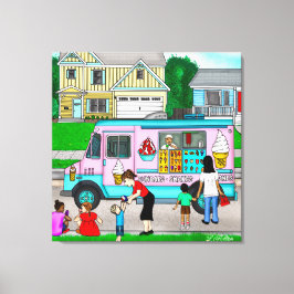 Ein heißer Sommertag | Eine Illustration Leinwanddruck