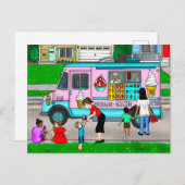 Ein heißer Sommertag | Eine Illustration Postkarte (Vorne/Hinten)