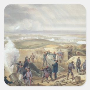 Ein heißer Tag in den Batterien, Platte von "The S Quadratischer Aufkleber