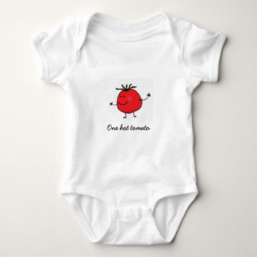Ein heißer Tomate-Baby-Bodysuit Baby Strampler (Vorderseite)