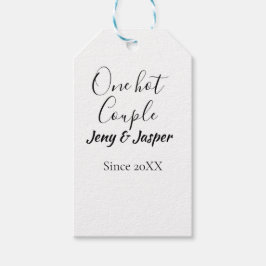 Ein heißes Paar fügt Namen seit 20XX Jahr Datum hi Geschenkanhänger