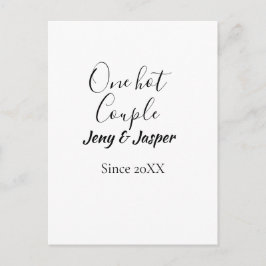 Ein heißes Paar fügt Namen seit 20XX-Jahresdatum h Postkarte