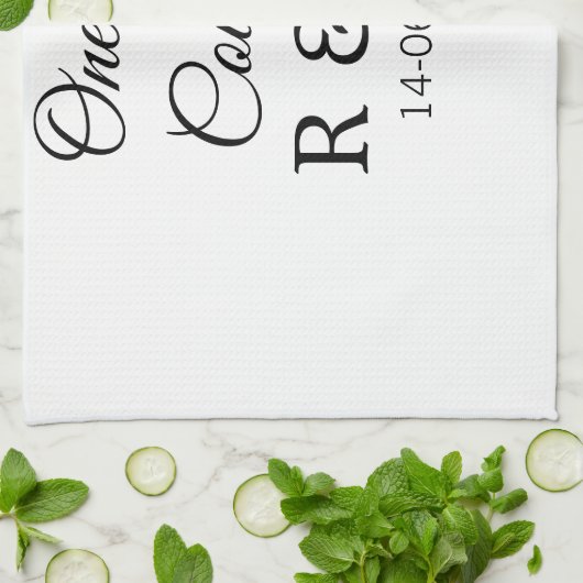 Ein heißes Zusatzpaar Name Anfangsbuchstabe Textda Geschirrtuch (Gefaltet)