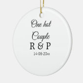 Ein heißes Zusatzpaar Name Anfangsbuchstabe Textda Keramik Ornament (Links)