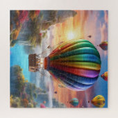 Ein Heißluftballon aus transparentem Krustentier Puzzle (Horizontal)