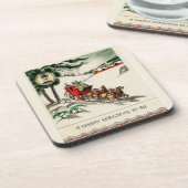 Ein heiteres Pferd und eine heiße Ehe Weihnachten Untersetzer (Linke Seite)