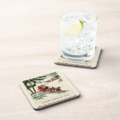 Ein heiteres Pferd und eine heiße Ehe Weihnachten Untersetzer (Rechte Seite)