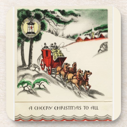 Ein heiteres Pferd und eine heiße Ehe Weihnachten Untersetzer (Vorderseite)