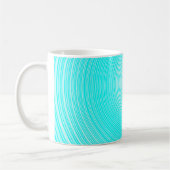 Ein hellblauer Kreis auf einem hellblauen Hintergr Kaffeetasse (Links)