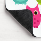 Ein heller Haufen Eulen Mousepad (Ecke)