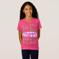 Ein heller, rosafarbener Herzinfarkt-T - Shirt