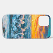 Ein heller Sonnenuntergang während eines Sturms. E Case-Mate iPhone Hülle (Rückseite (Horizontal))