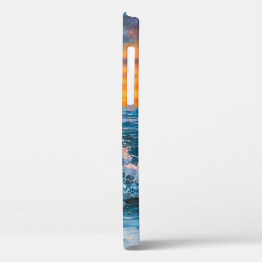 Ein heller Sonnenuntergang während eines Sturms. E Case-Mate iPhone Hülle (Rückseite / Links)