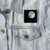 Ein heller Vollmond in einem schwarzen Nachthimmel Button (Beispiel)