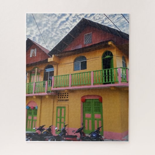 Ein helles farbenfrohes Zuhause Puzzle (Vertikal)