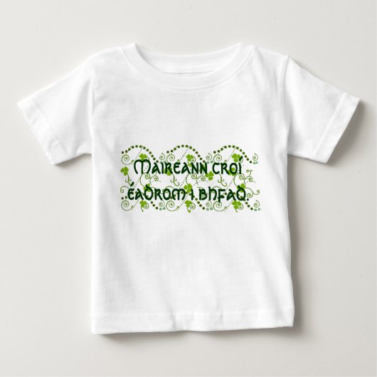 Ein helles Herz lebt lang Baby T-shirt (Vorderseite)