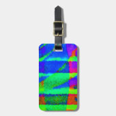 Ein helles und buntes abstraktes gepäckanhänger (Vorderseite vertikal)