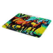 Ein helles und fröhliches Pferd Art Piece. Jetzt k Schneidebrett (Ecke)