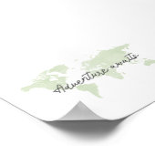 Ein hellgrünes Abenteuer erwartet den Landschaftsd Poster (Ecke)