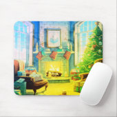 Ein hellgrünes, fröhliches Weihnachts-Cushiony-Lap Mousepad (Mit Mouse)