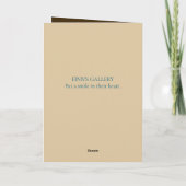 EIN HELLO DENKEN AN IHRE KARTE (Rückseite)