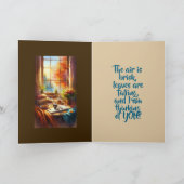 EIN HELLO DENKEN AN IHRE KARTE (Innenseite)