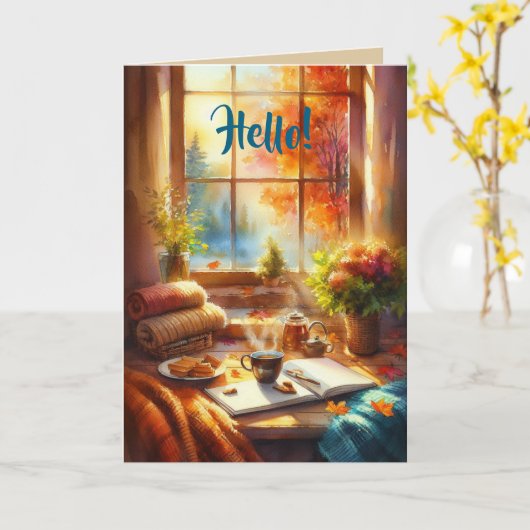 EIN HELLO DENKEN AN IHRE KARTE (Gelbe Blume)