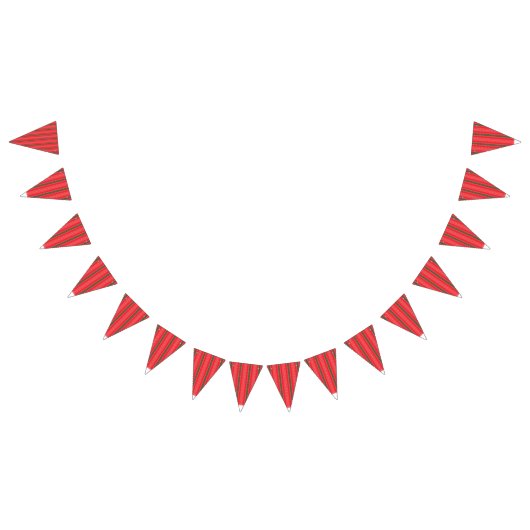 Ein hellroter Apfel sitzt auf einer schlichten, we Wimpelkette (Alle)