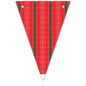 Ein hellroter Apfel sitzt auf einer schlichten, we Wimpelkette (Dritte Fahne)