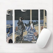 Ein Herbst-Mond über Fukagawa Mousepad (Mit Mouse)