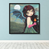 Ein Herbstleaf Little Vampire Canvas Print Leinwanddruck (Insitu (Holzboden))