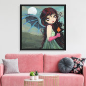 Ein Herbstleaf Little Vampire Canvas Print Leinwanddruck (Insitu (Wohnzimmer))