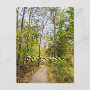 Ein Herbstspaziergang, an den Sie denken, Postkart Postkarte