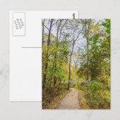 Ein Herbstspaziergang dank Postkarte (Vorne/Hinten)