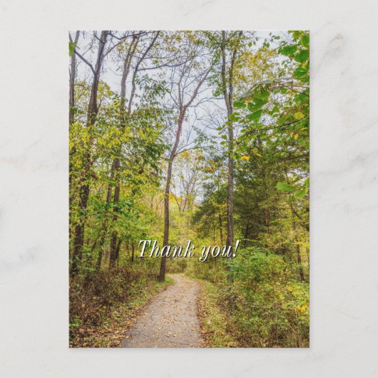 Ein Herbstspaziergang dank Postkarte (Vorderseite)