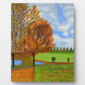 Ein Herbstspaziergang Fotoplatte (Vorderseite)