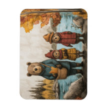 Ein Herbsttag mit der Bärenfamilie am See